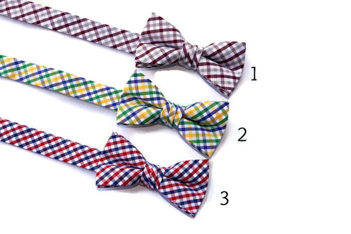Tattersall Check Bow Tie - Boys