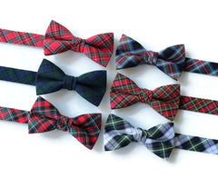 Tartan Plaid Bow Tie - Boys