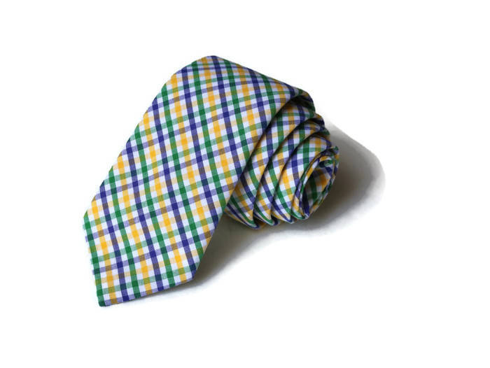 Mardi Gras Tattersall Necktie
