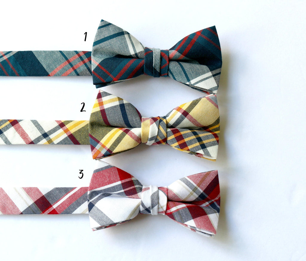 Plaid Bow Tie - Boys
