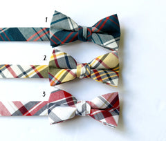 Plaid Bow Tie - Boys