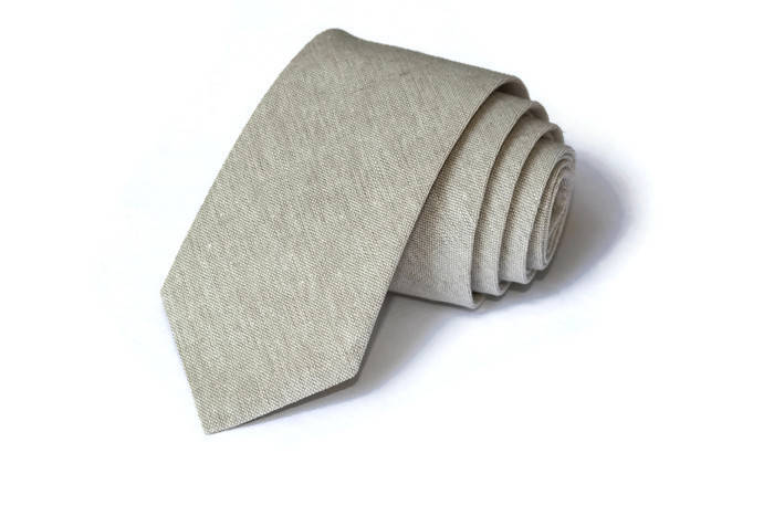 Natural Linen Necktie
