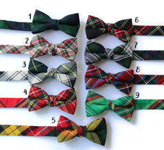 Tartan Plaid Bow Tie - Boys