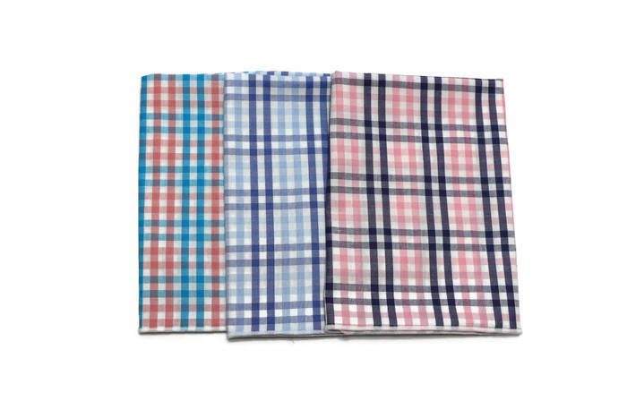 Tattersall Check Pocket Square (Boys) in assorted plaid patterns; ideal for boys formal accessories and special occasions.