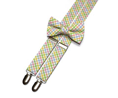 Easter Tattersall Suspenders - Boys