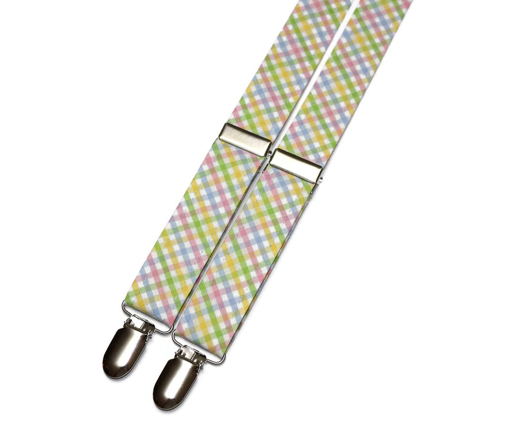 Easter Tattersall Suspenders - Boys