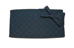Black Watch Tartan Plaid Cummerbund & Bow Tie
