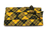 Yellow & Black Tartan Plaid Cummerbund & Bow Tie