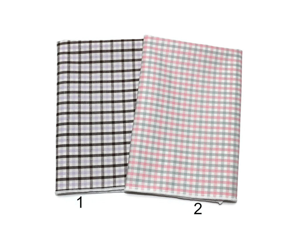 Tattersall Check Pocket Square (Mens) in plaid design, perfect for men's formal wear accessories and custom men’s neckwear.
