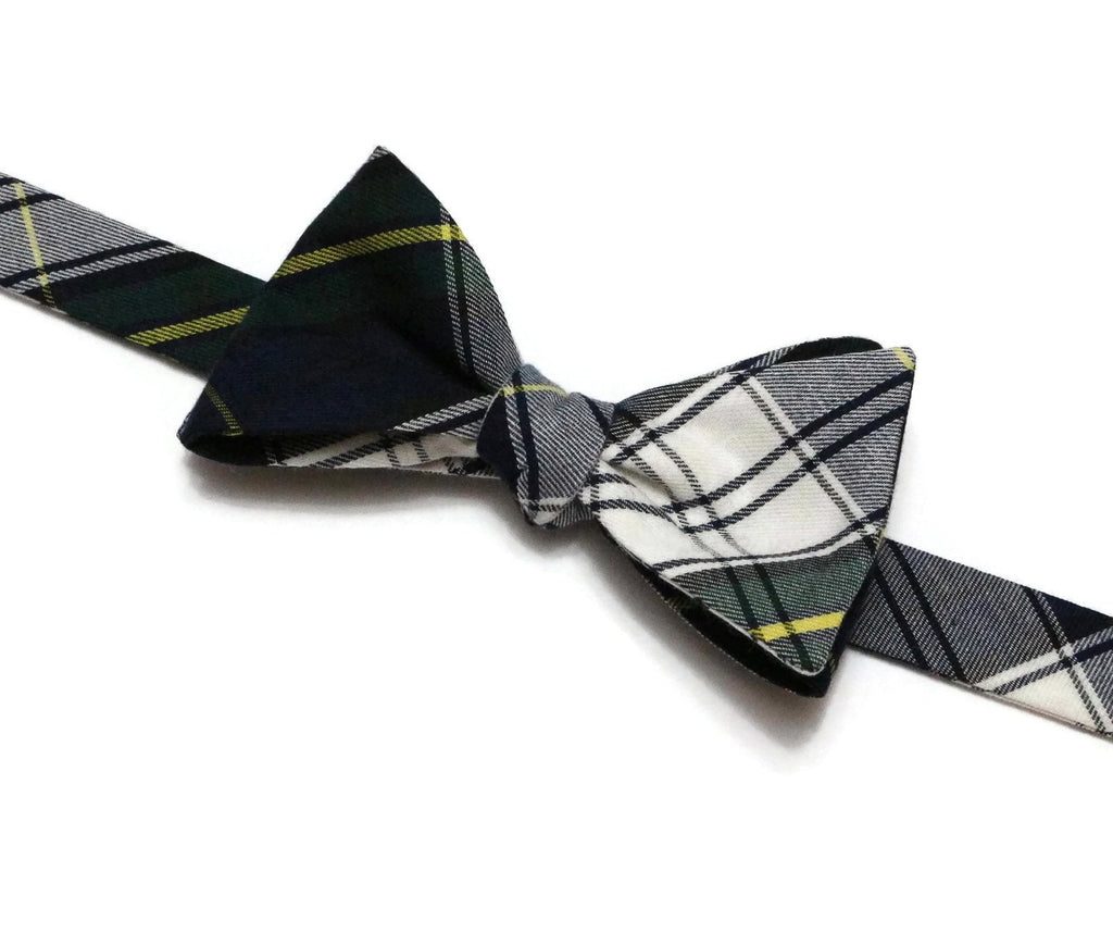 Gordon Tartan Plaid Bow Tie, handcrafted neckties and unique bow tie patterns for men and boys.