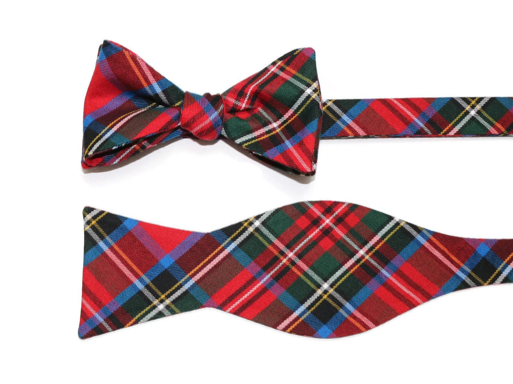 Men’s Carolina Plaid Cummerbund and Bow Tie Set | Classic Tartan Formalwear for Weddings, Proms & Black-Tie Events
