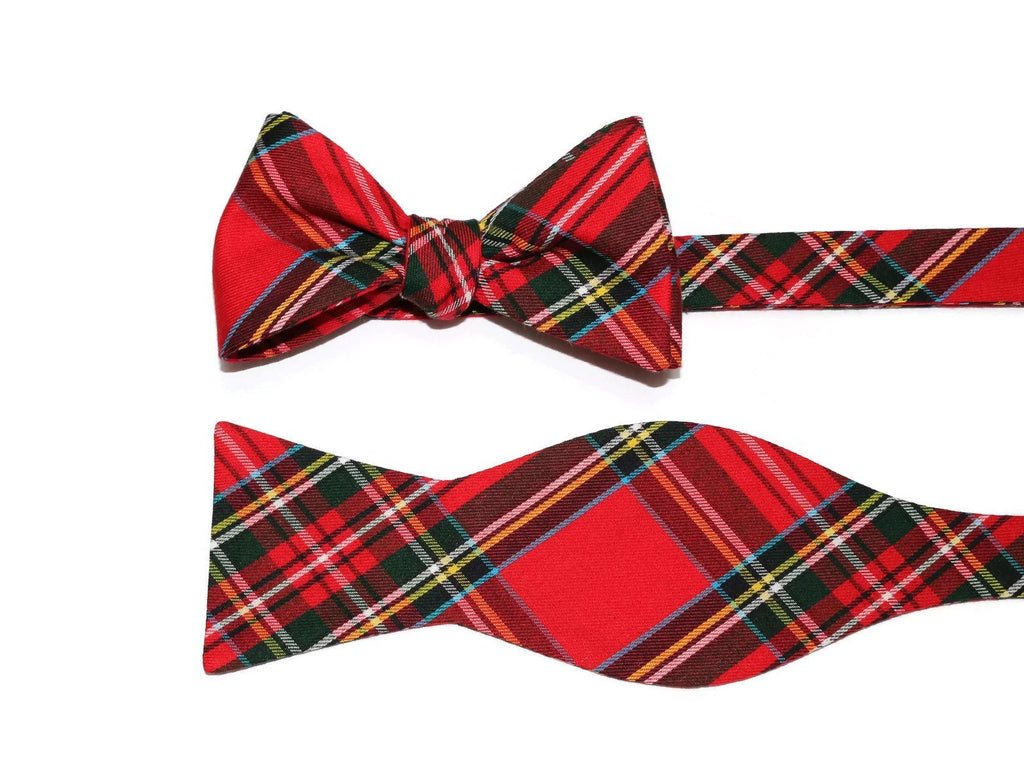 Stewart Tartan Plaid Bow Tie, handcrafted neckties and boys bow ties, perfect for weddings and formal events.