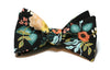 Black Birch Floral Bow Tie