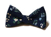 Navy Hawthorne Floral Bow Tie
