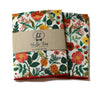 Cream Poppy Fields Floral Pocket Square (Mens)