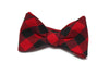 Red & Black House of Wales Plaid Bow Tie