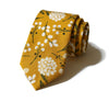 Mustard Floral Necktie