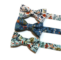 Wildwood Metallic Floral Bow Tie - Boys