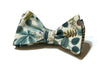 Cream Verte Floral Bow Tie