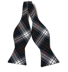 Navy, Green, & Red Tartan Plaid Cummerbund & Bow Tie