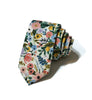 Ivory Garden Party Petite Floral Necktie