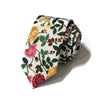 Cream Roses Floral Necktie