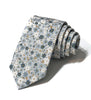 Powder Blue Field of Blooms Floral Necktie