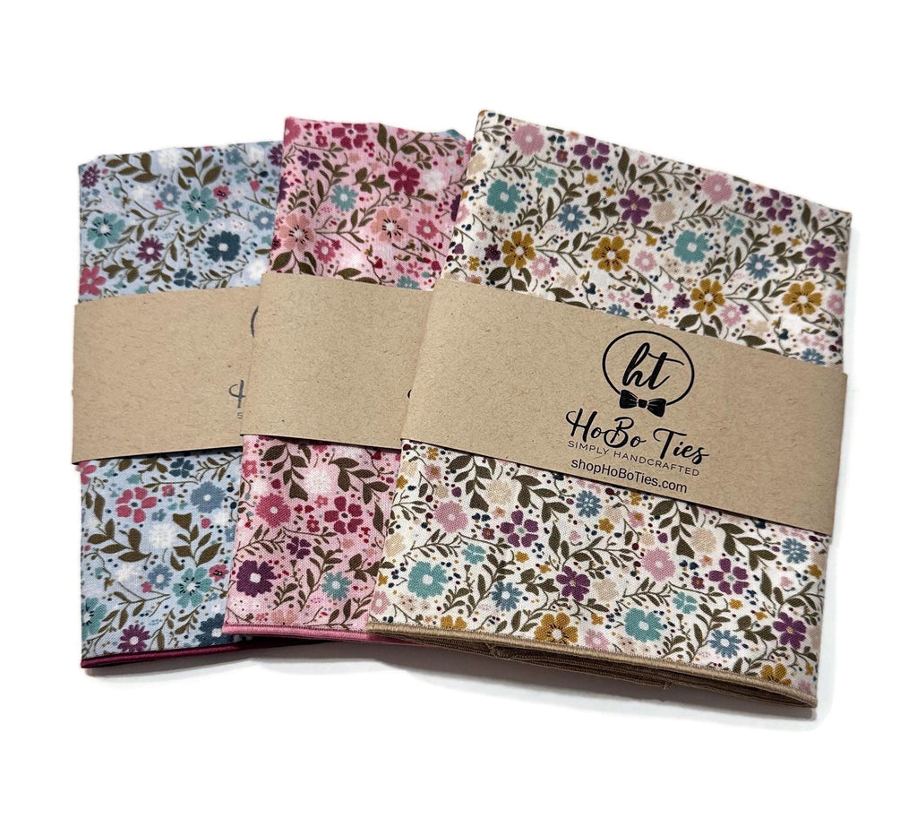 Happy Petals Floral Pocket Square (Mens)