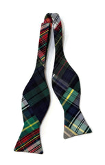 Patchwork Tartan Plaid Cummerbund & Bow Tie