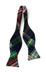 Patchwork Tartan Plaid Cummerbund & Bow Tie
