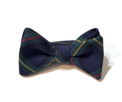 Men’s Navy & Green Plaid Cummerbund and Bow Tie Set | Classic Tartan Formalwear for Weddings, Proms & Black-Tie Events