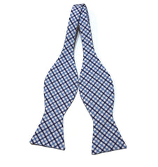 Navy & Blue Tattersall Check Bow Tie