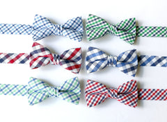 Tattersall Check Bow Tie - Boys