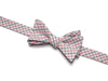 Gray & Pink Tattersall Bow Tie - Boys (Self Tie)