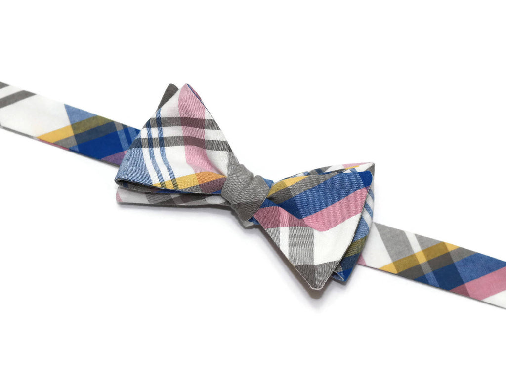 Royal & Gray Newport Plaid Bow Tie - Boys (Self Tie)