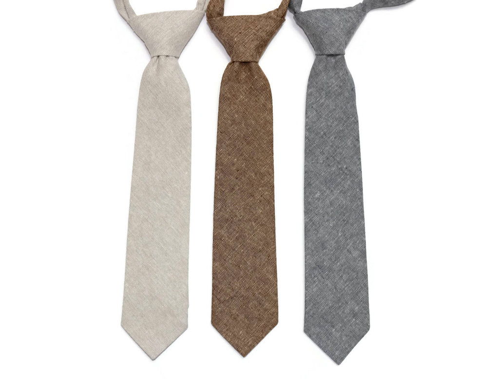 Linen Neckties - Boys Pre-Tied