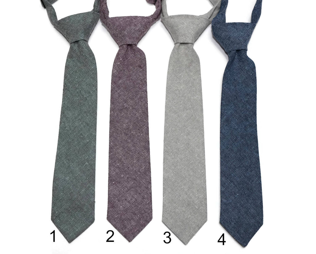 Linen Neckties - Boys Pre-Tied