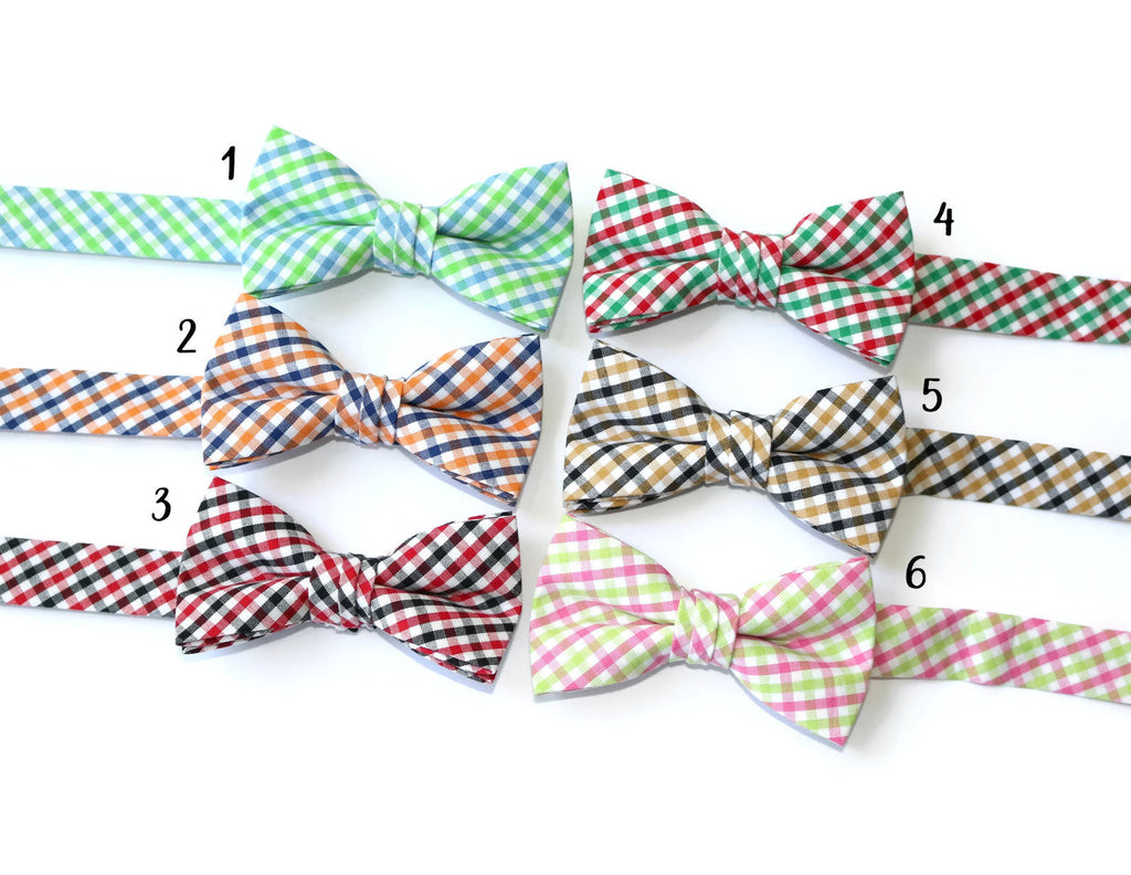 Tattersall Check Bow Tie - Boys