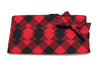 Red & Black Buffalo Plaid Cummerbund & Bow Tie