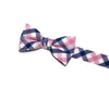 Pink & Blue Tattersall Boys Bow Tie