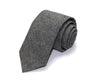Charcoal Gray Linen Necktie