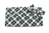 Navy & Green Tartan Plaid Cummerbund & Bow Tie