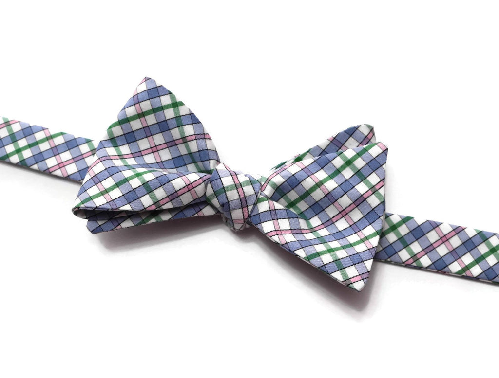Easter Plaid Bow Tie