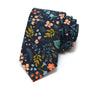 Navy Metallic Wildwood Floral Necktie