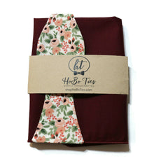 Rose Rosa Floral Bow Tie
