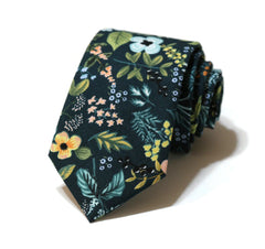 Navy Amalfi Floral Necktie