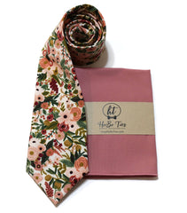 Rose Garden Party Petite Floral Necktie
