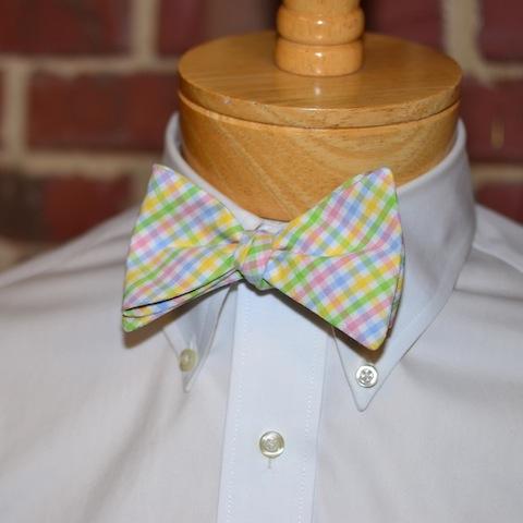 Easter Tattersall Bow Tie